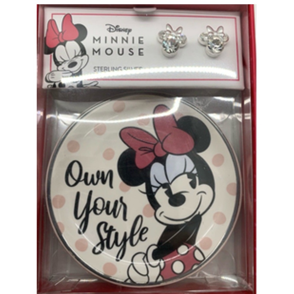 Disney Minnie Mouse Bow Stud Earrings